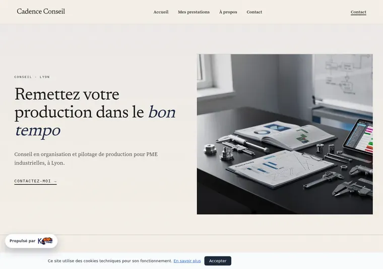 Aperçu du site — Cadence Conseil